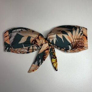 Tropical Print Bandeau Top